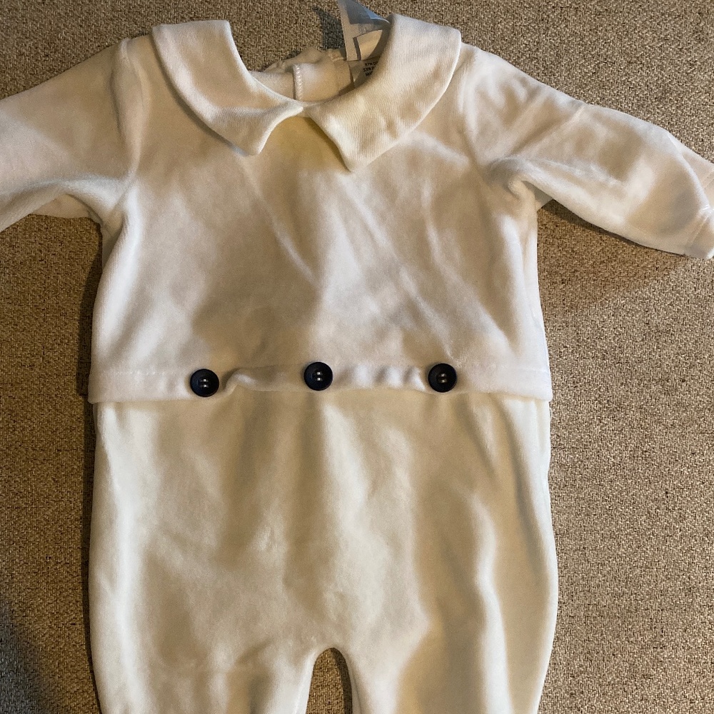 Bella bliss fleece footie 3 month